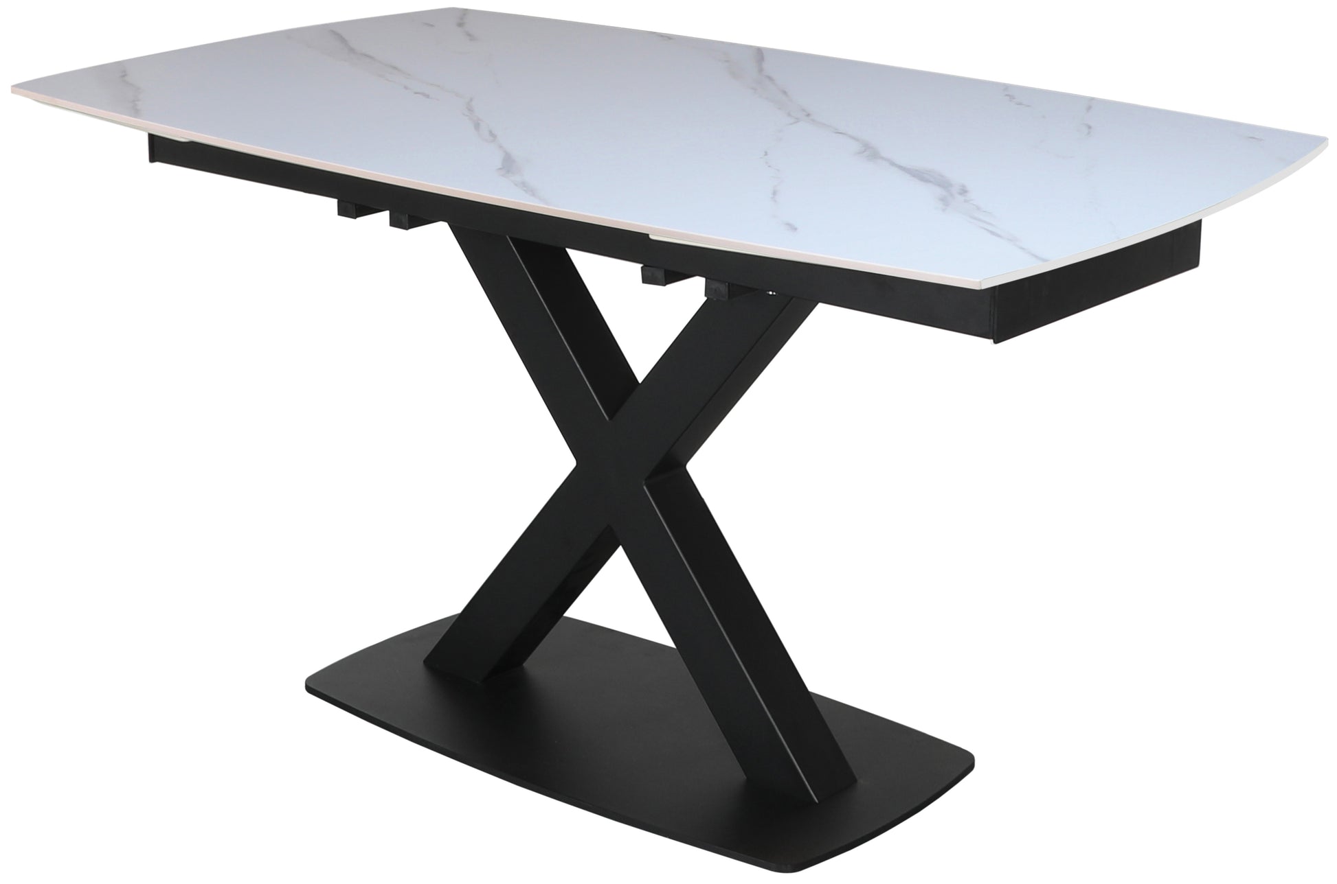 Burnell Medium Extending Table Set in White - Bridgnorth Furniture