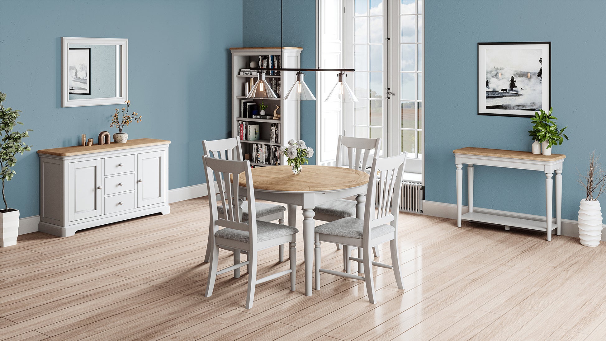 Stretton Round Extending Dining Table - Bridgnorth Furniture