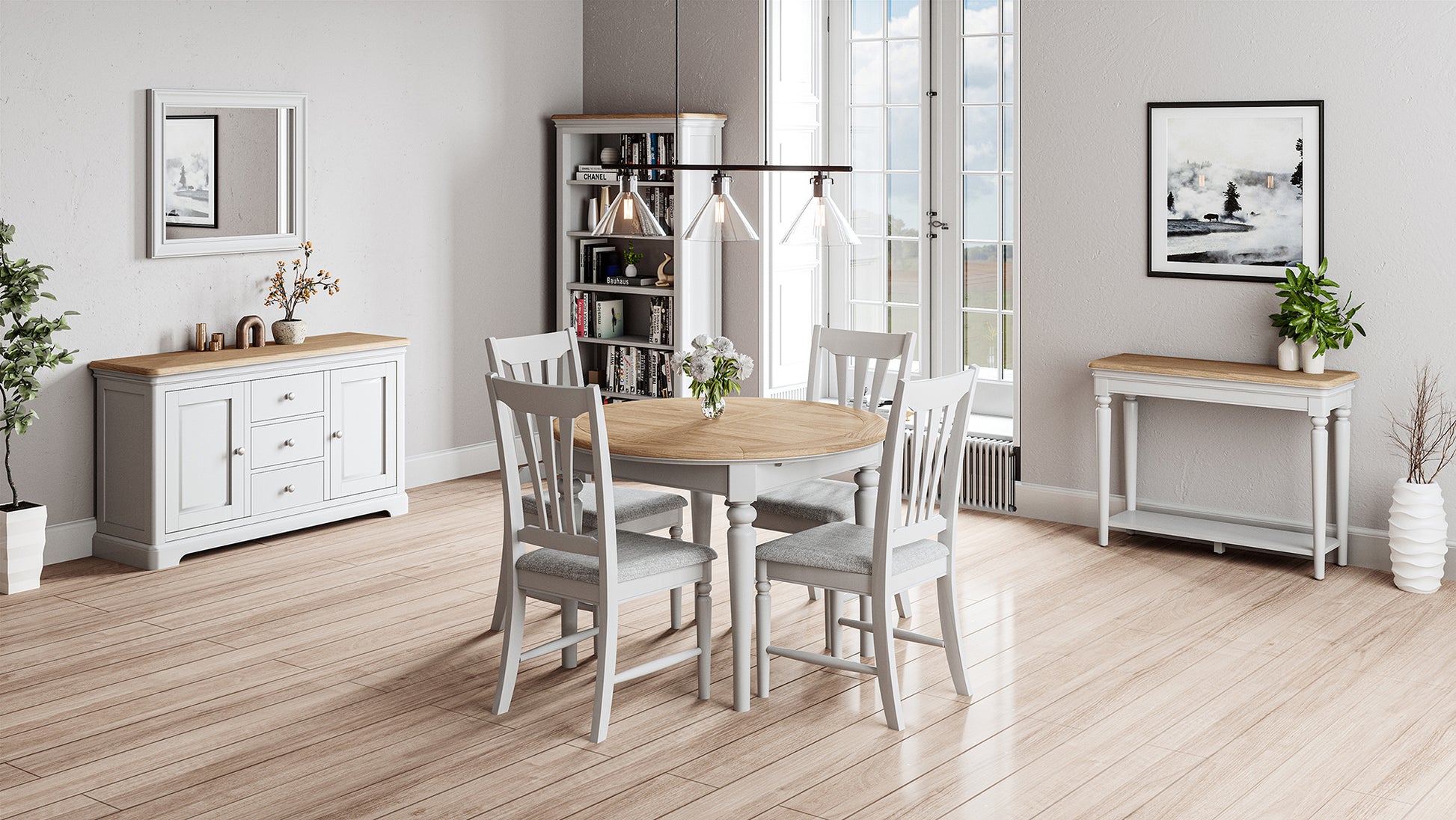 Stretton Round Extending Dining Table - Bridgnorth Furniture