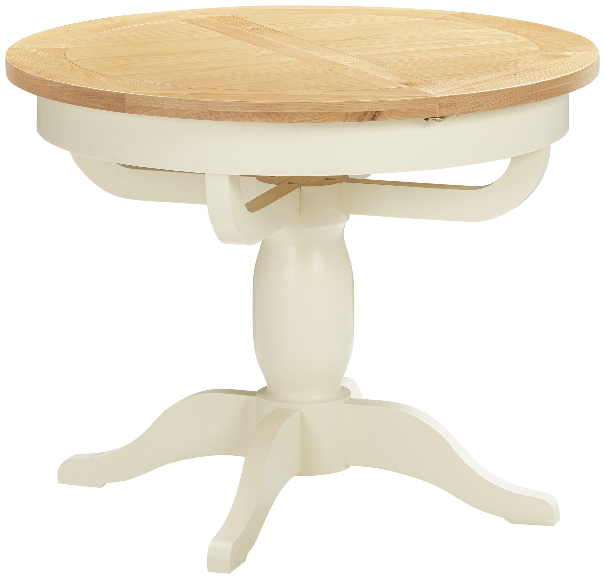 Drayton Painted Round Pedestal Extending table - Bridgnorth Furniture
