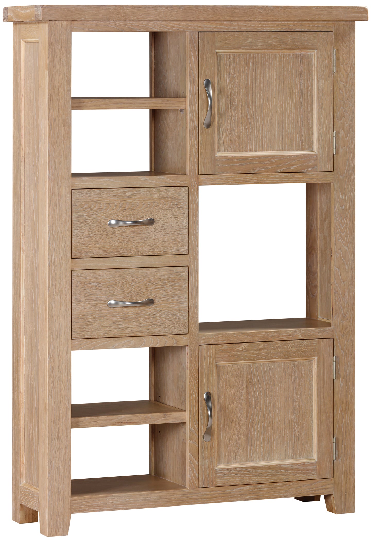 Ashford Oak Tall Display Unit - Bridgnorth Furniture