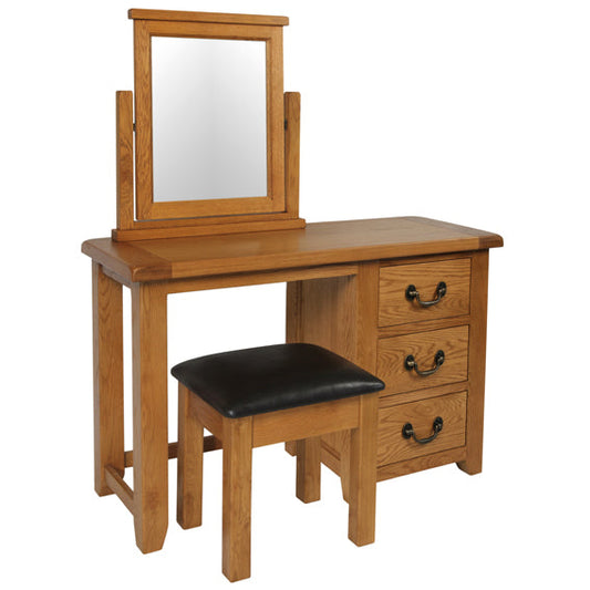 Chunky Wax SINGLE PEDESTAL DRESSING TABLE
