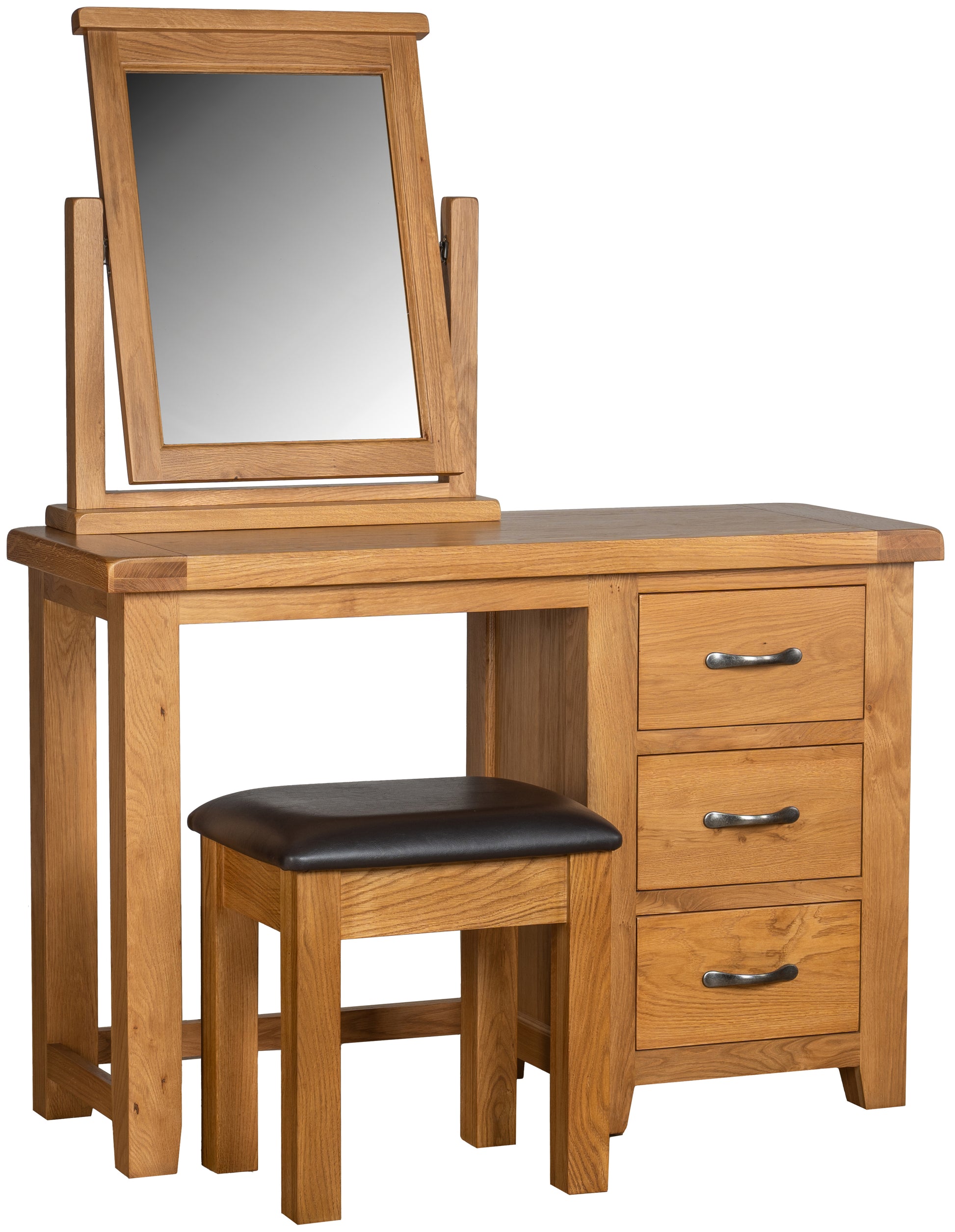 Newport SINGLE PEDESTAL DRESSING TABLE - Bridgnorth Furniture