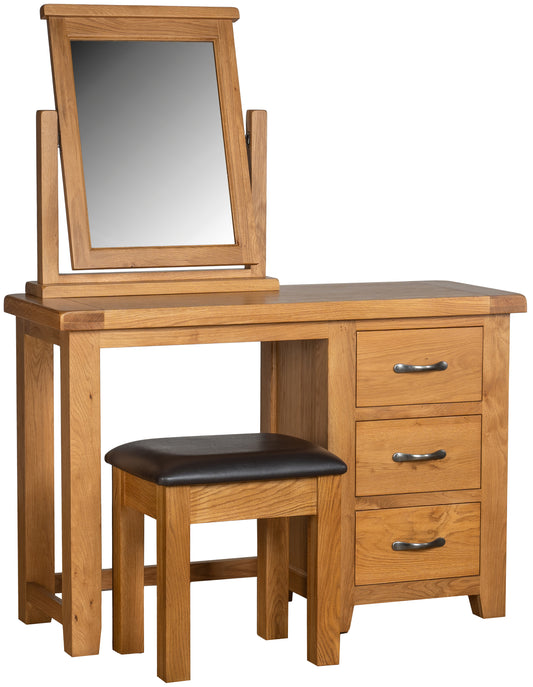 Newport SINGLE PEDESTAL DRESSING TABLE - Bridgnorth Furniture
