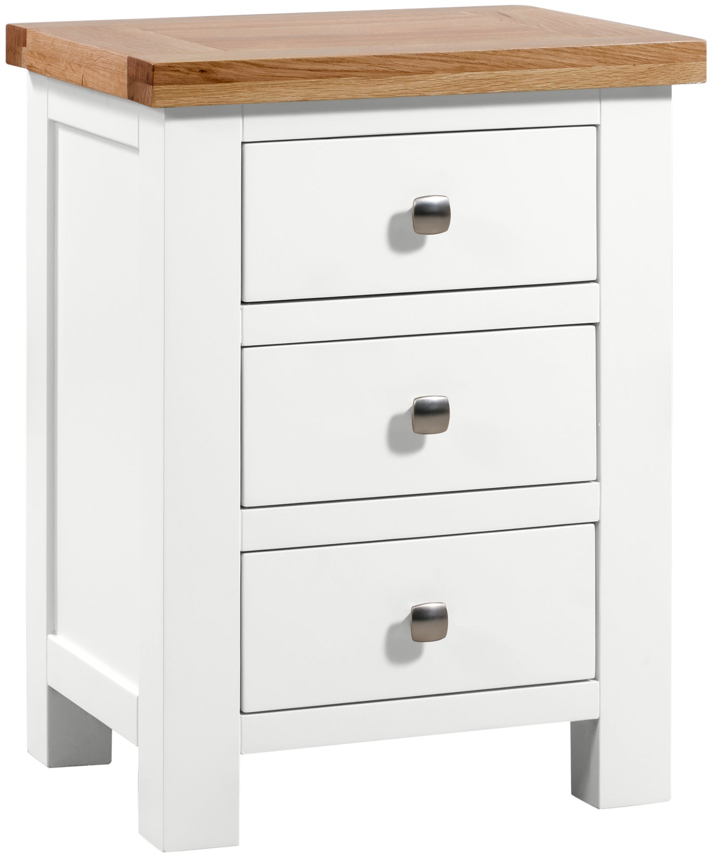 Drayton Painted 3 DRAWER BEDSIDE - Bridgnorth Furniture