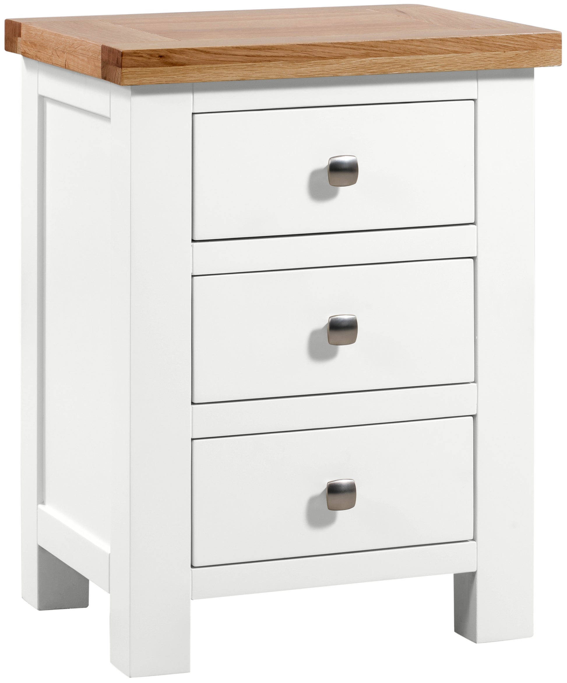Drayton Painted 3 DRAWER BEDSIDE - Bridgnorth Furniture