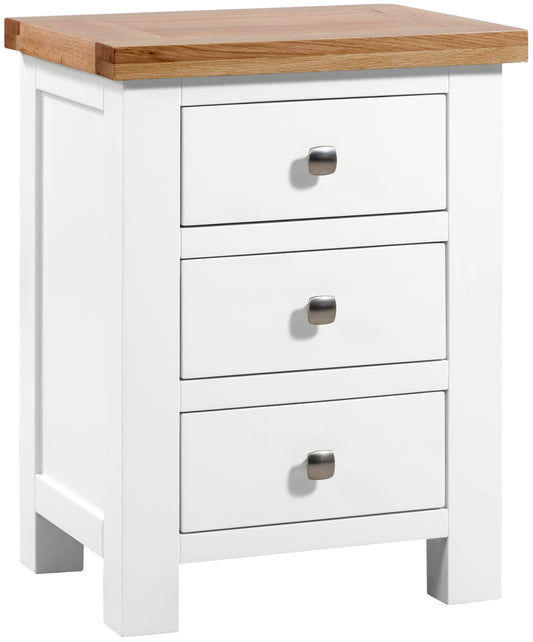 Drayton Painted 3 DRAWER BEDSIDE - Bridgnorth Furniture