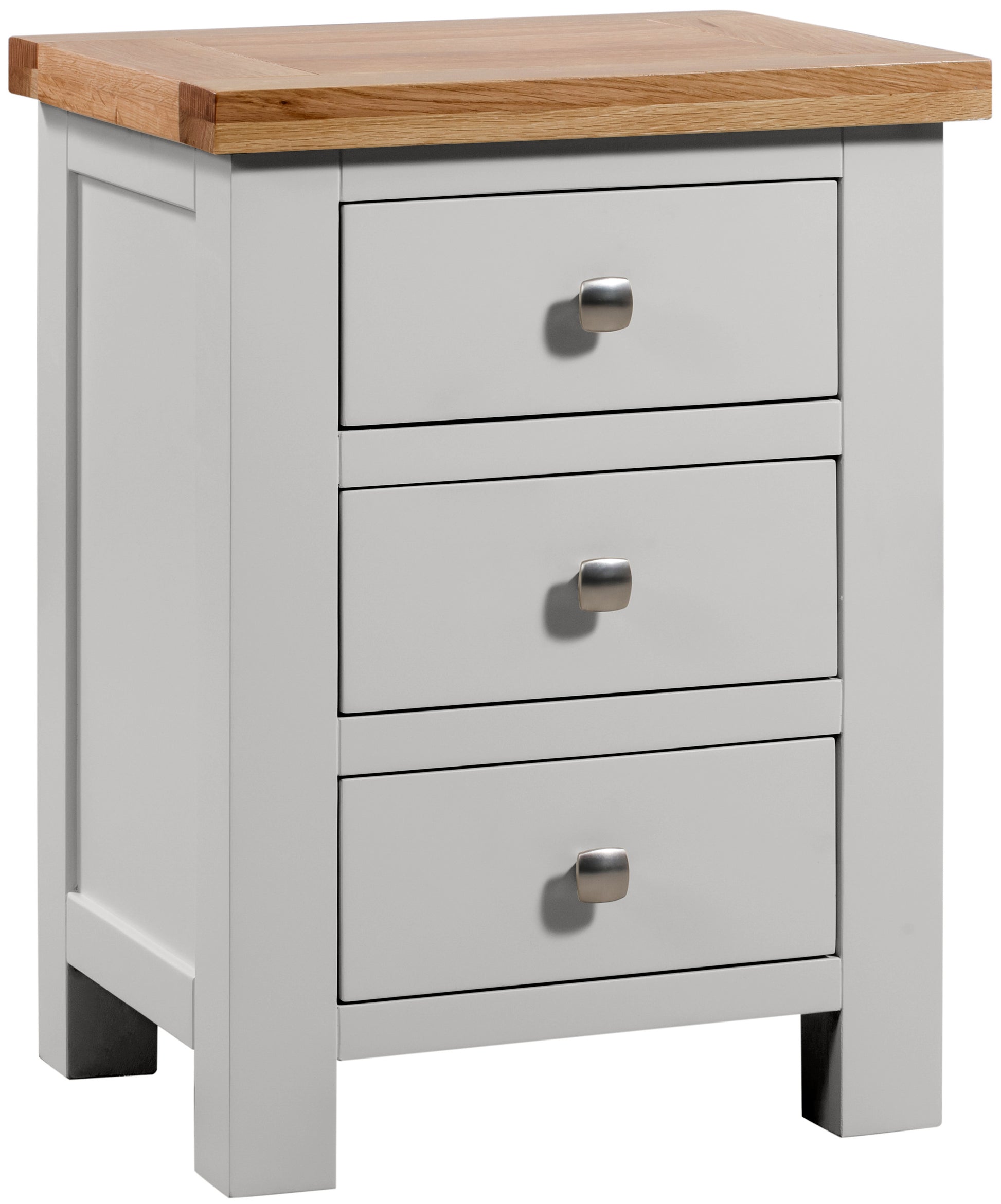 Drayton Painted 3 DRAWER BEDSIDE - Bridgnorth Furniture
