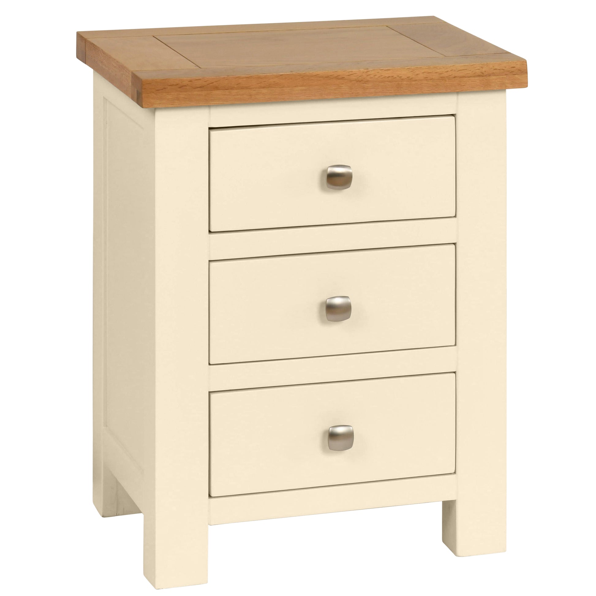 Drayton Painted 3 DRAWER BEDSIDE - Bridgnorth Furniture
