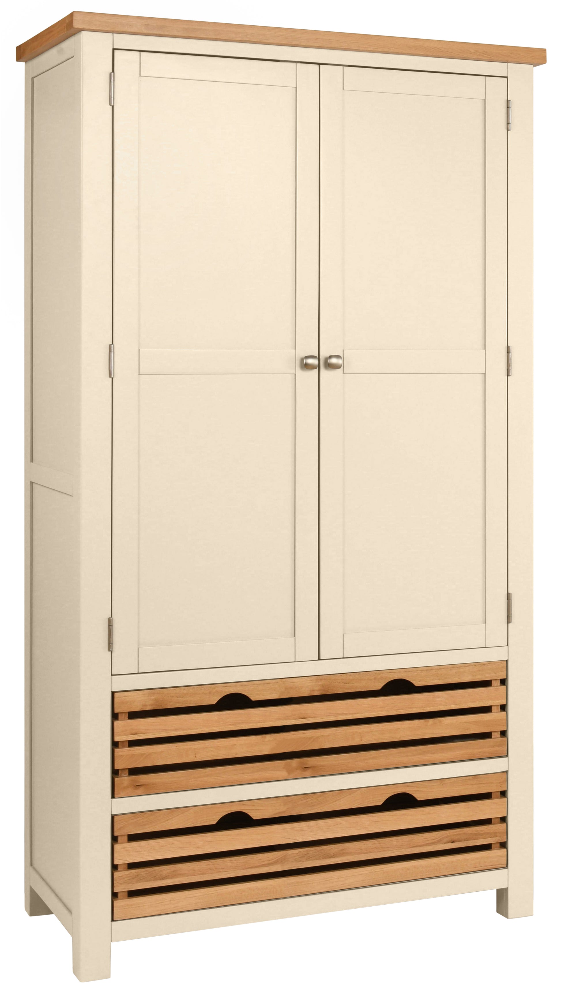 Drayton Painted Kitchen Double Larder Cupboard - Bridgnorth Furniture