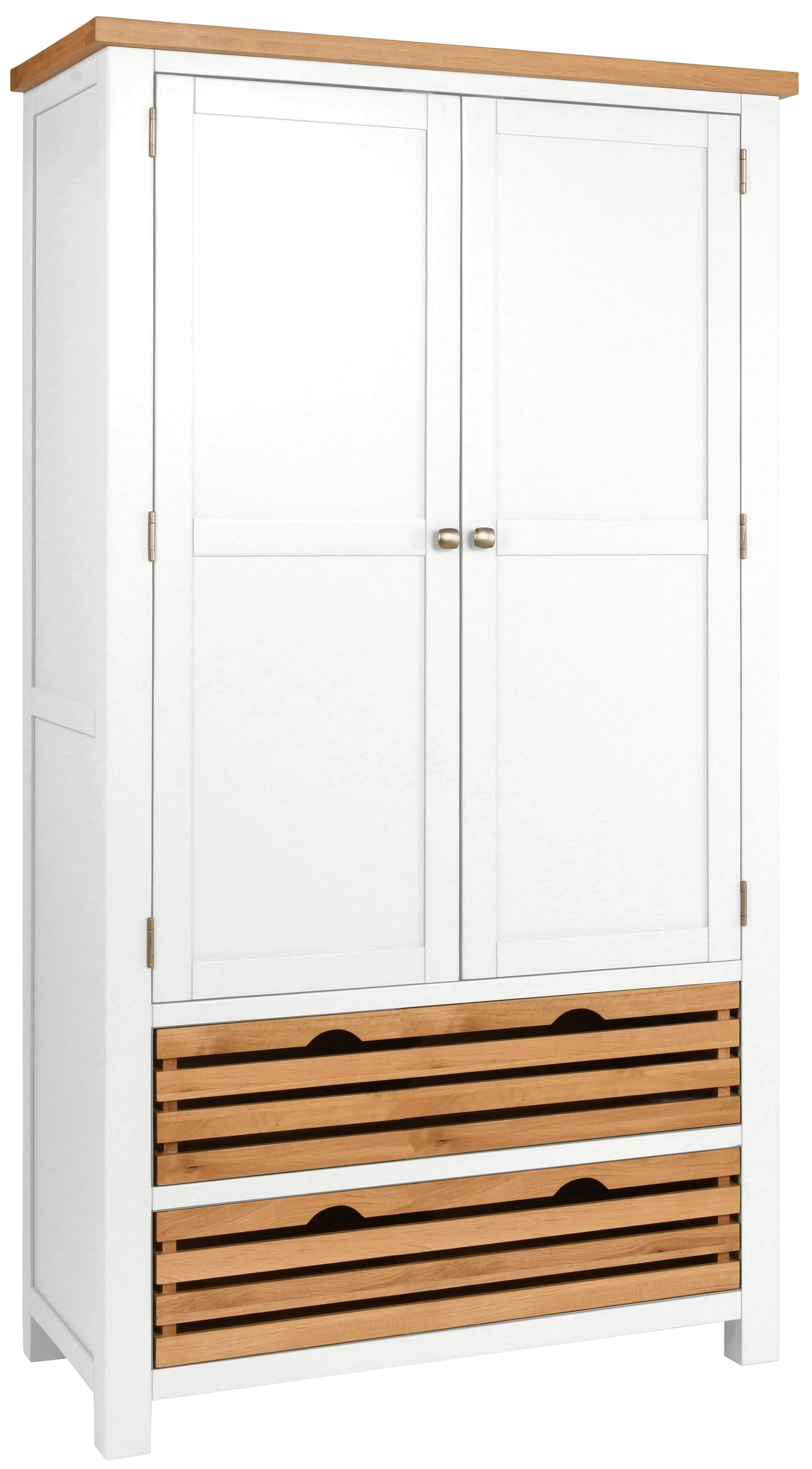 Drayton Painted Kitchen Double Larder Cupboard - Bridgnorth Furniture