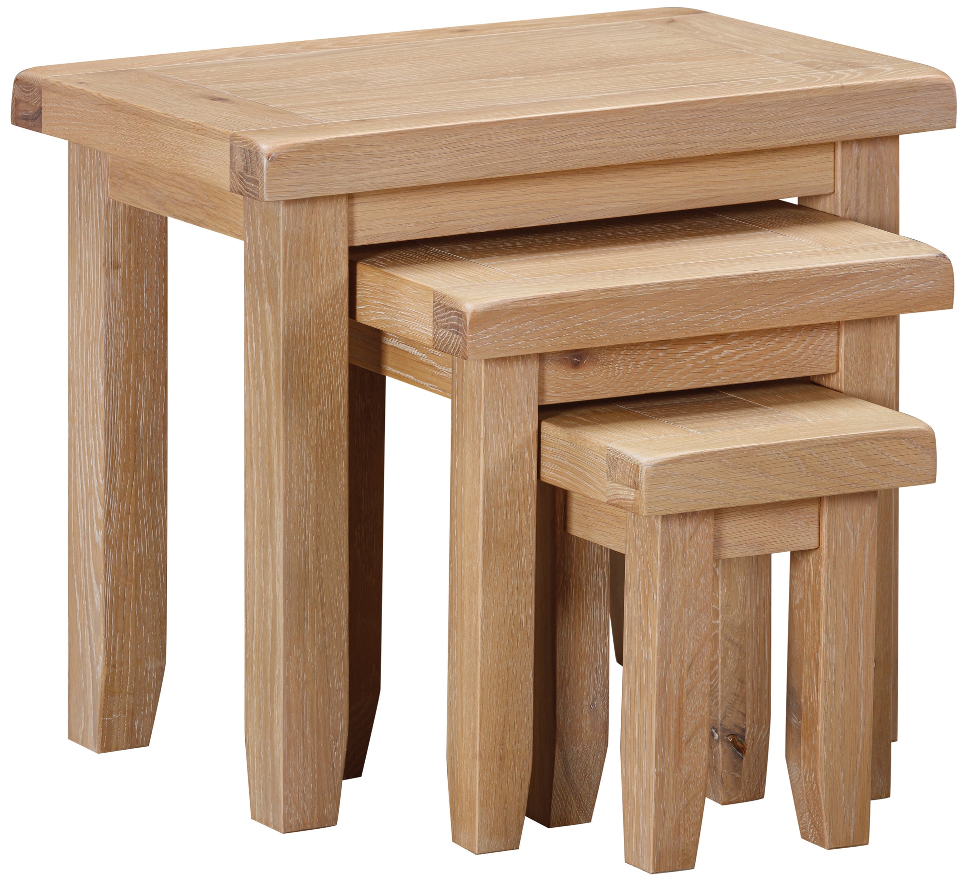 Ashford Oak Nest Of Tables - Bridgnorth Furniture