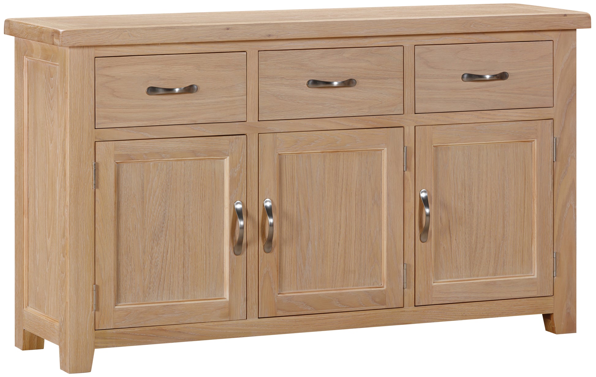 Ashford Oak 3 Door Sidebaord - Bridgnorth Furniture