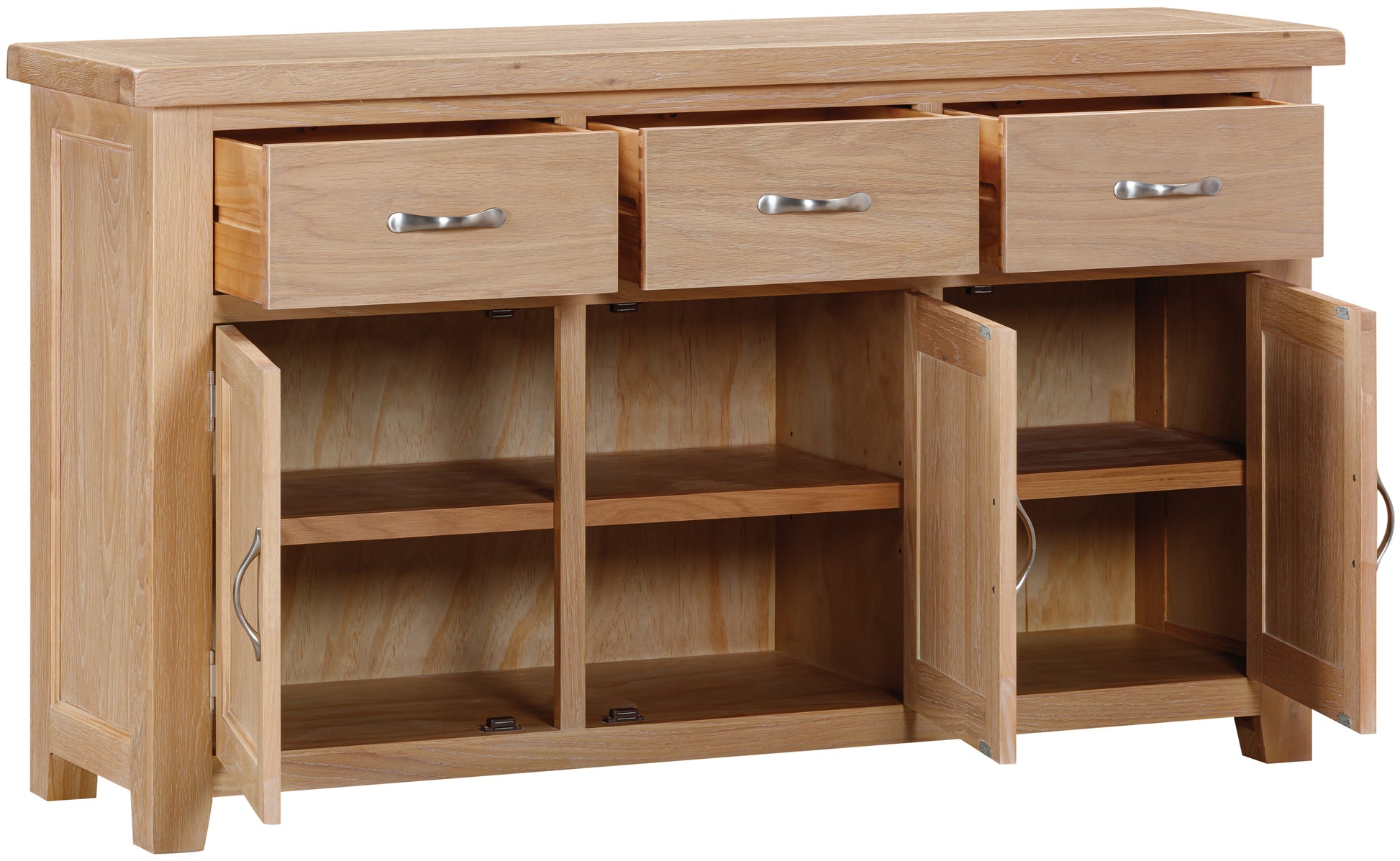 Ashford Oak 3 Door Sidebaord - Bridgnorth Furniture