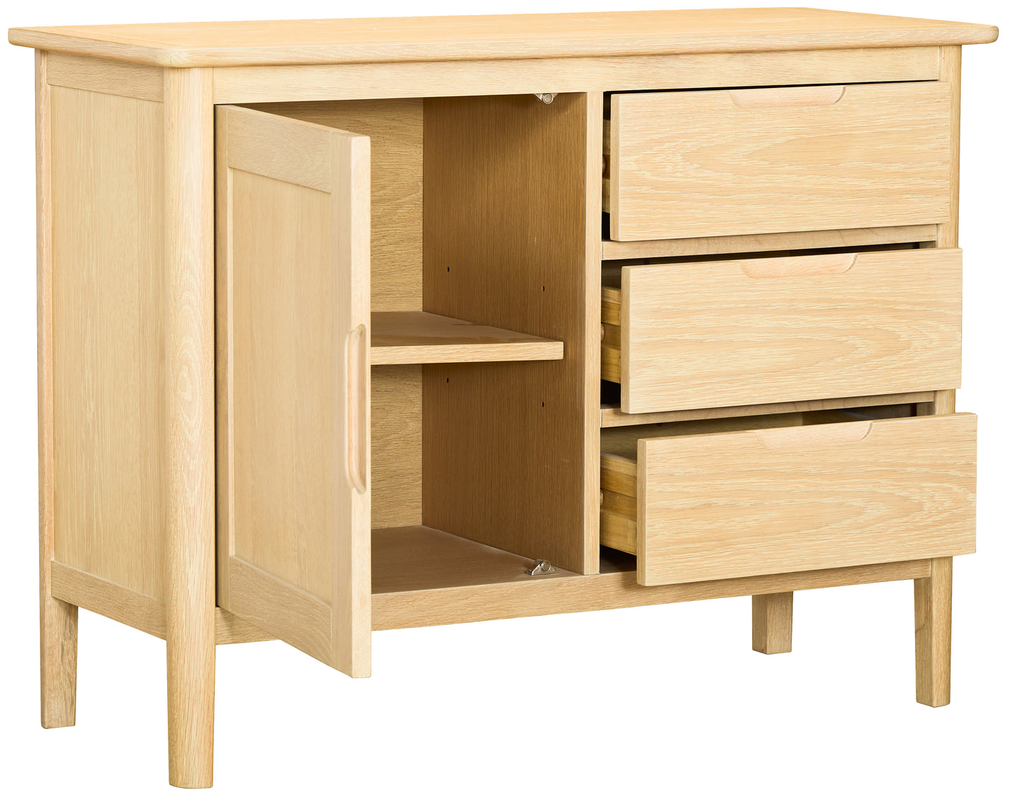 Munslow 1 Door 3 Drawer Sideboard - Bridgnorth Furniture