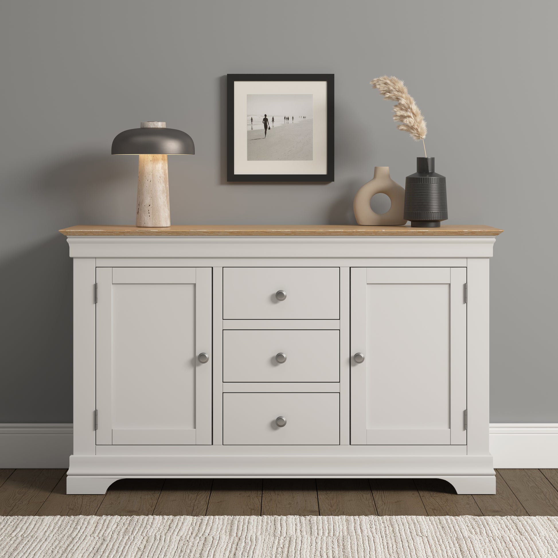 Asterley 2 Door 3  Drawer Sideboard - Bridgnorth Furniture