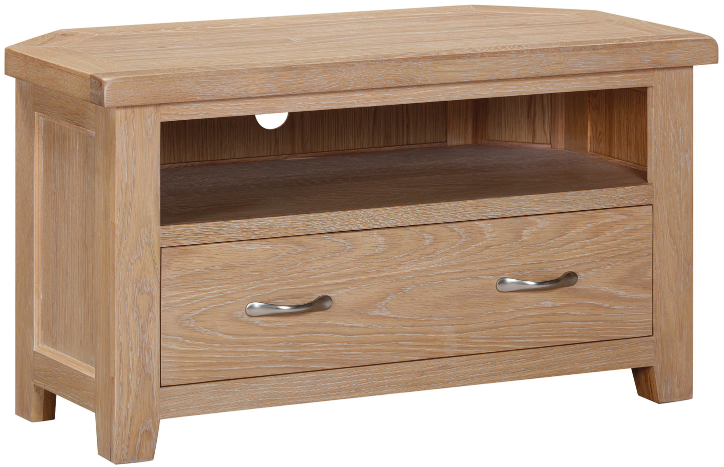 Ashford Oak Corner TV Unit - Bridgnorth Furniture