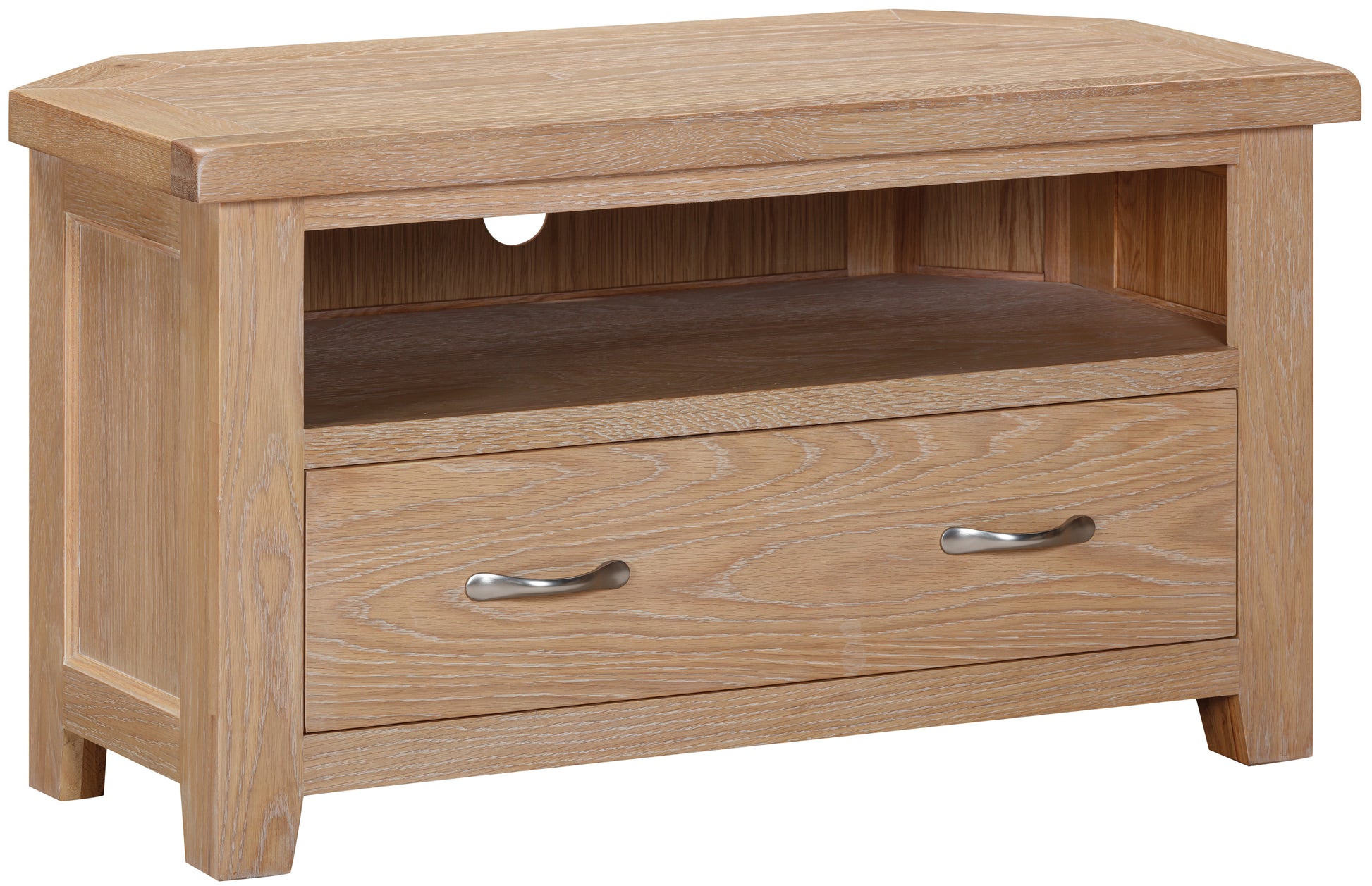 Ashford Oak Corner TV Unit - Bridgnorth Furniture
