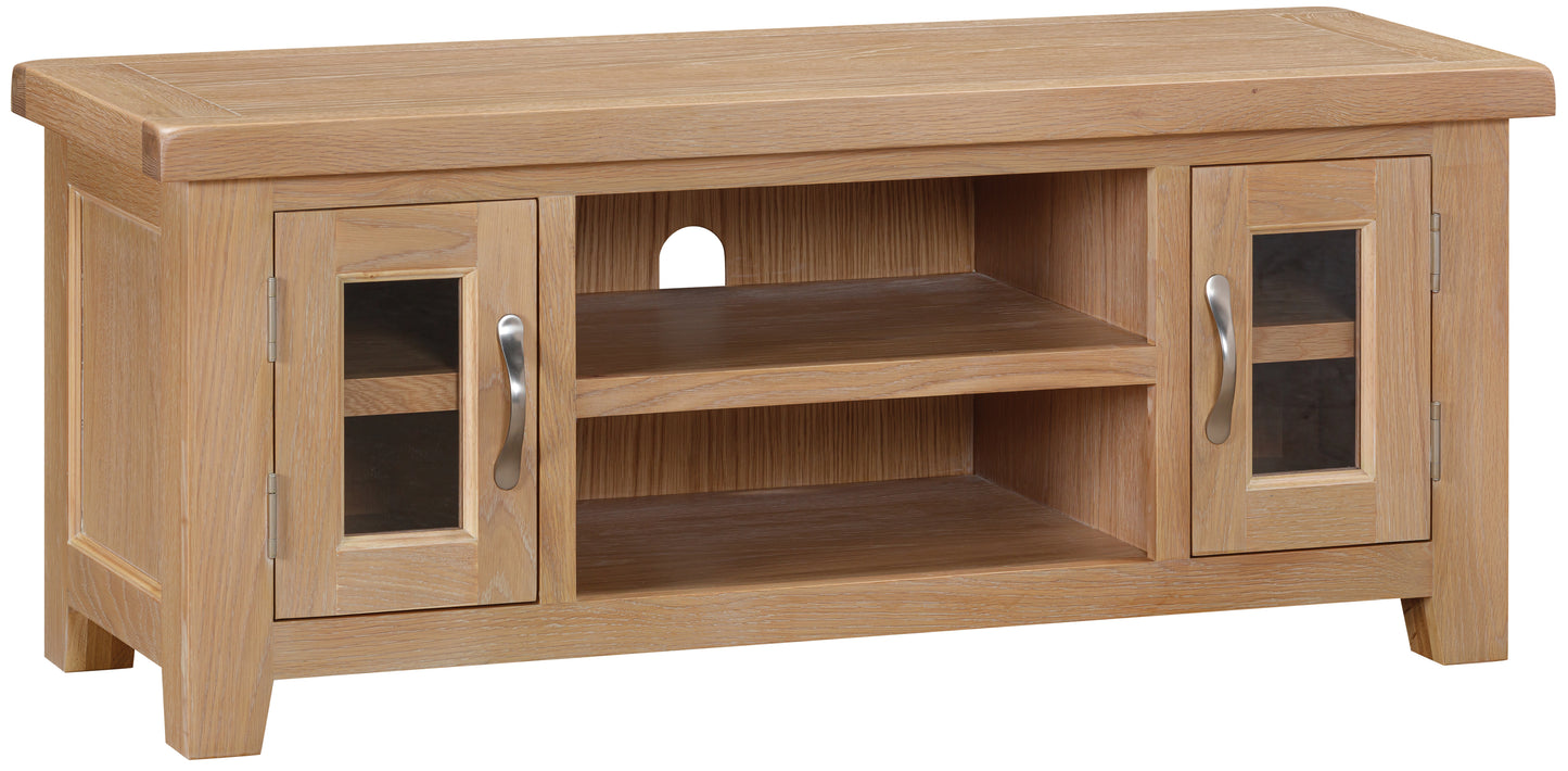 Ashford Oak Large TV Unit - Bridgnorth Furniture