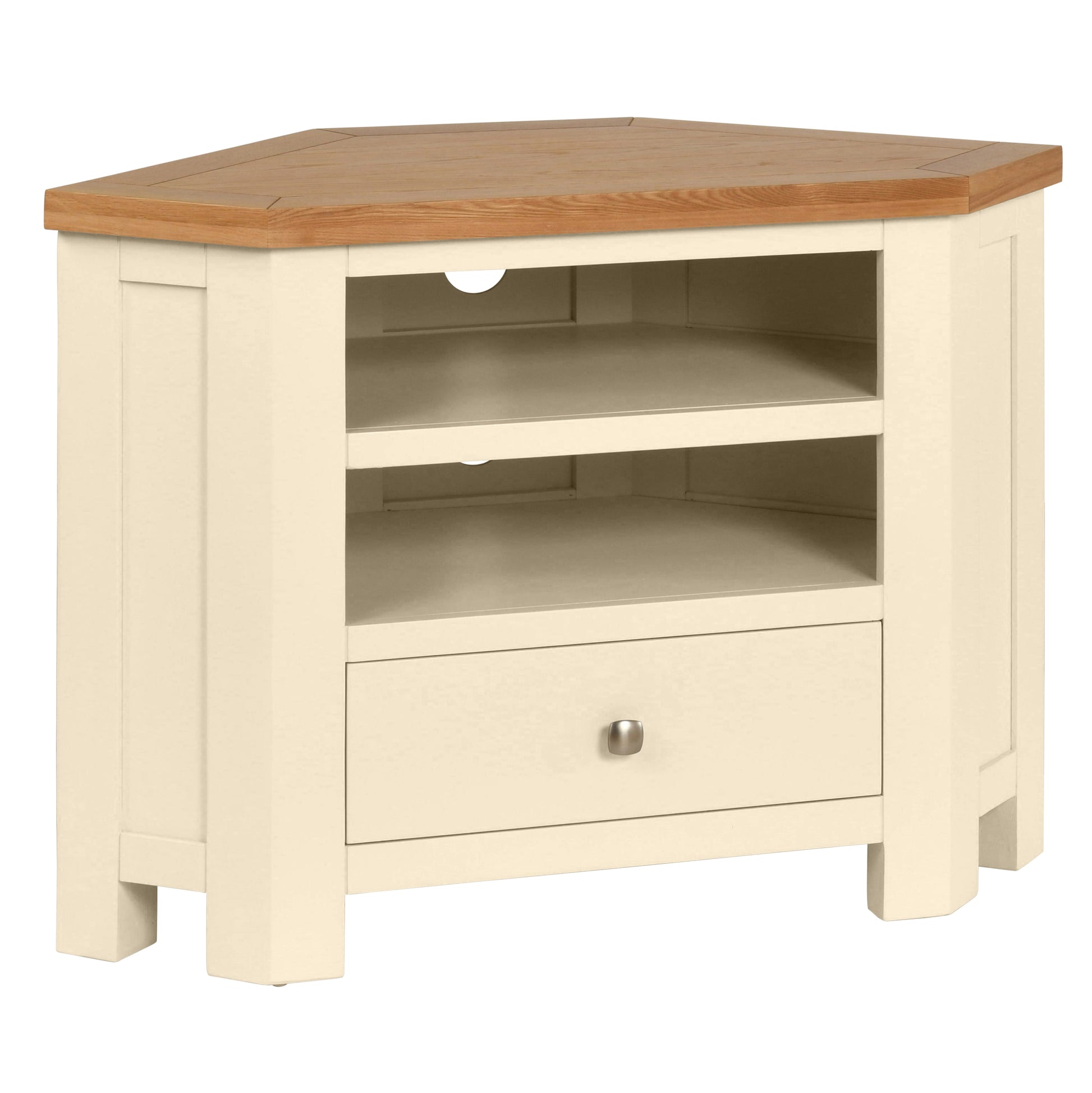 Drayton Painted Corner TV Unit - Bridgnorth Furniture
