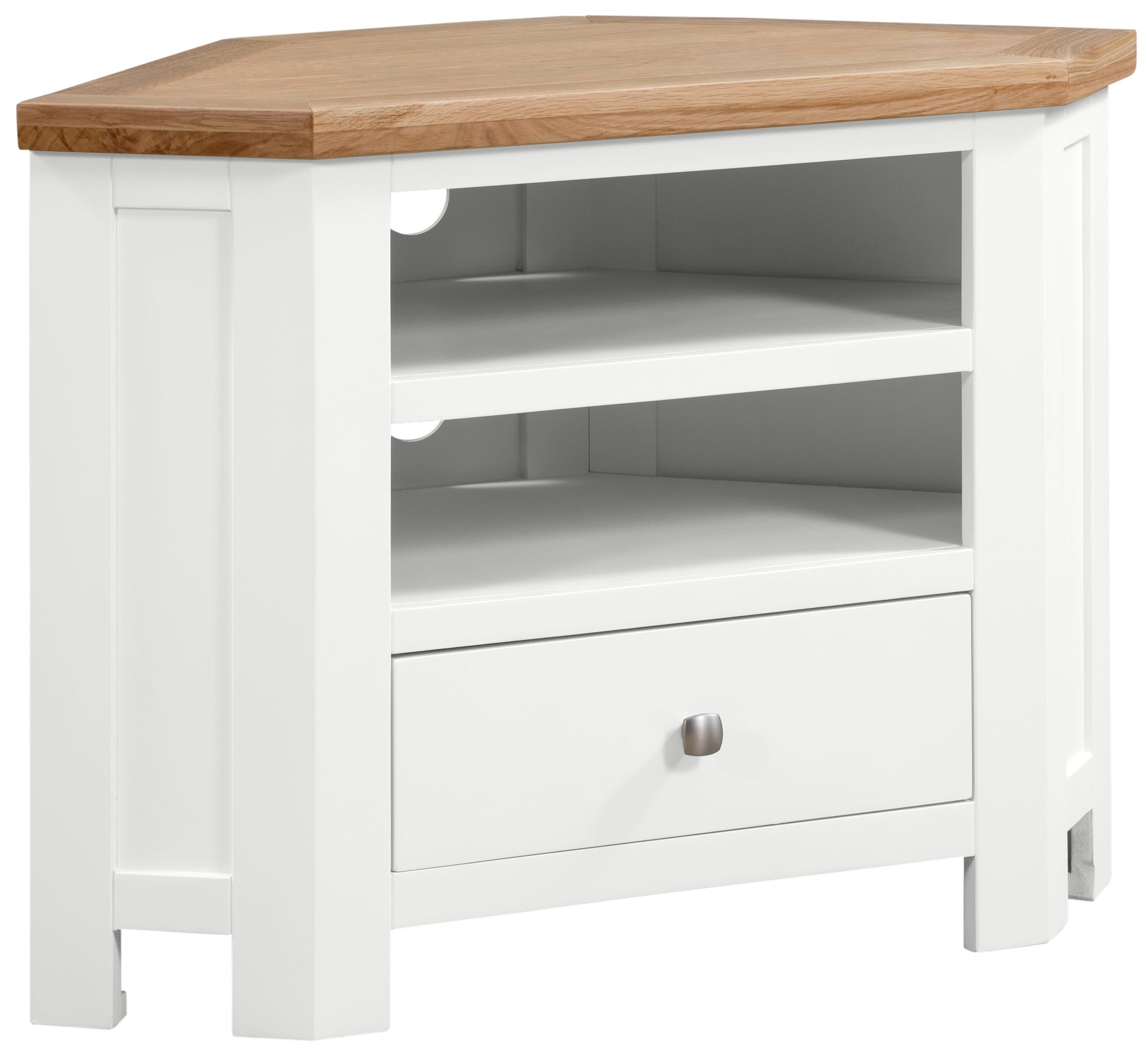Drayton Painted Corner TV Unit - Bridgnorth Furniture