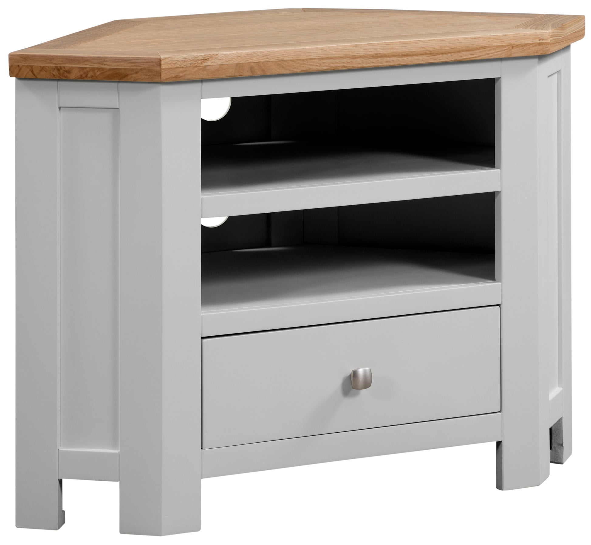 Drayton Painted Corner TV Unit - Bridgnorth Furniture