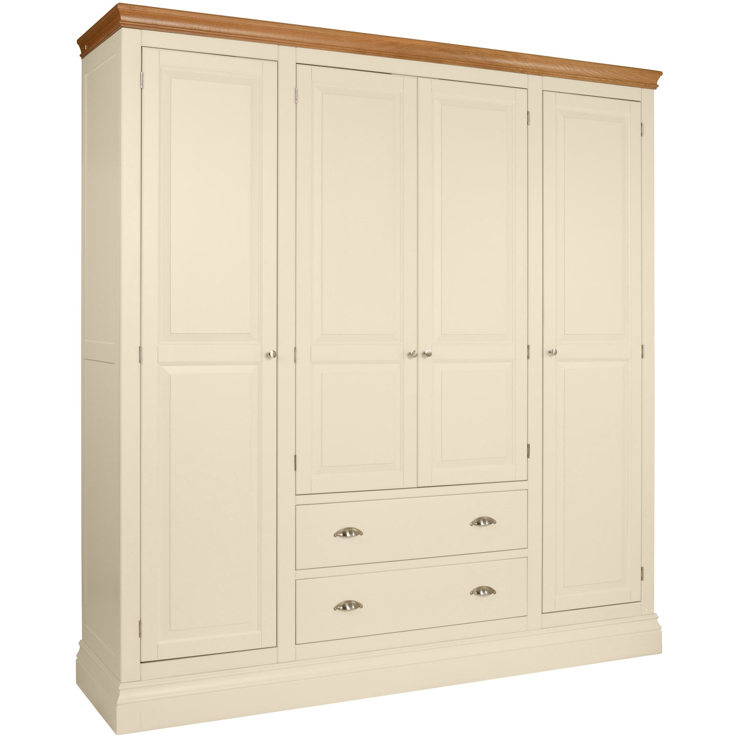 Albrighton QUAD WARDROBE WITH 2 DRAWERS - Bridgnorth Furniture