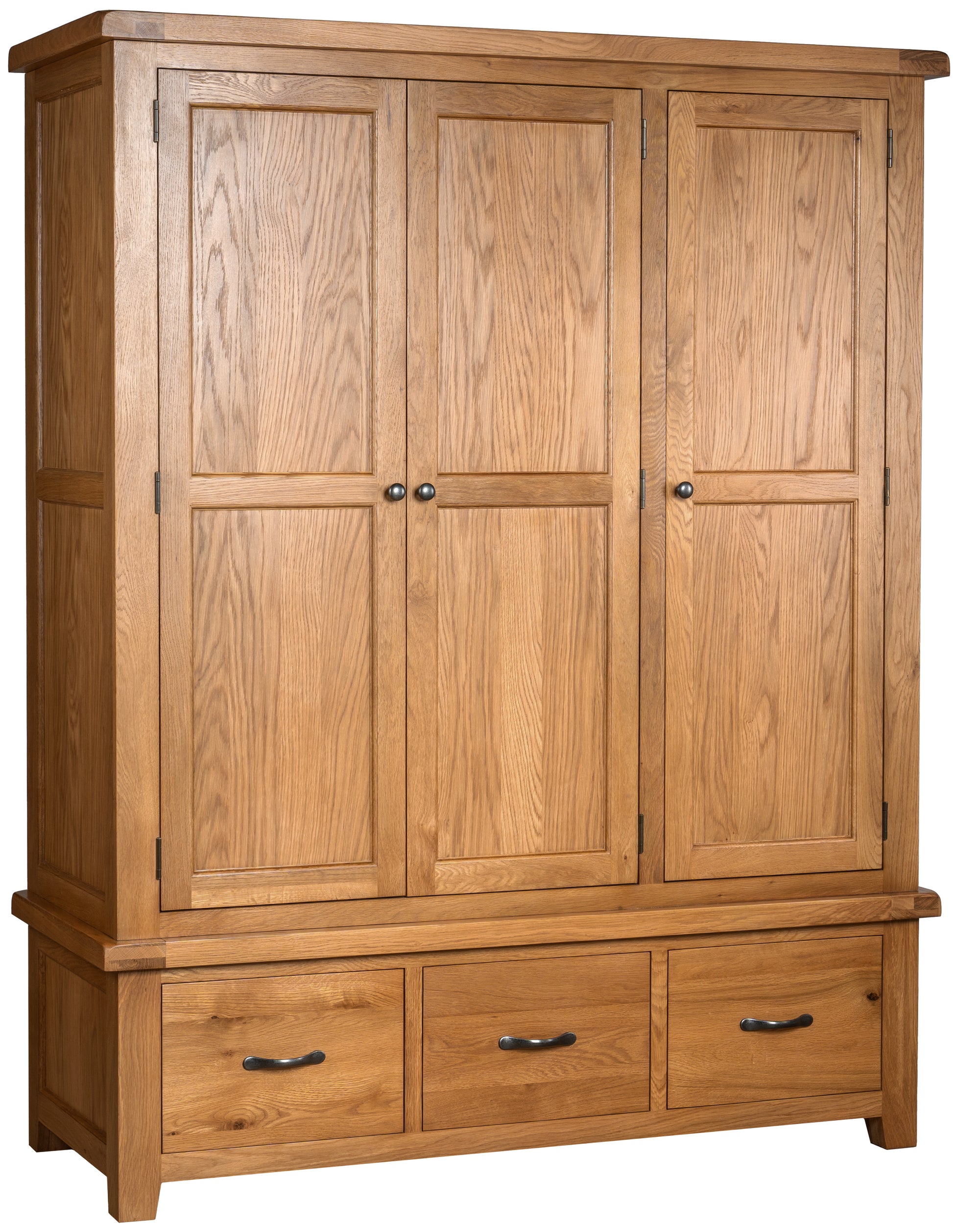 Newport TRIPLE WARDROBE WITH 3 DRAWERS - Bridgnorth Furniture