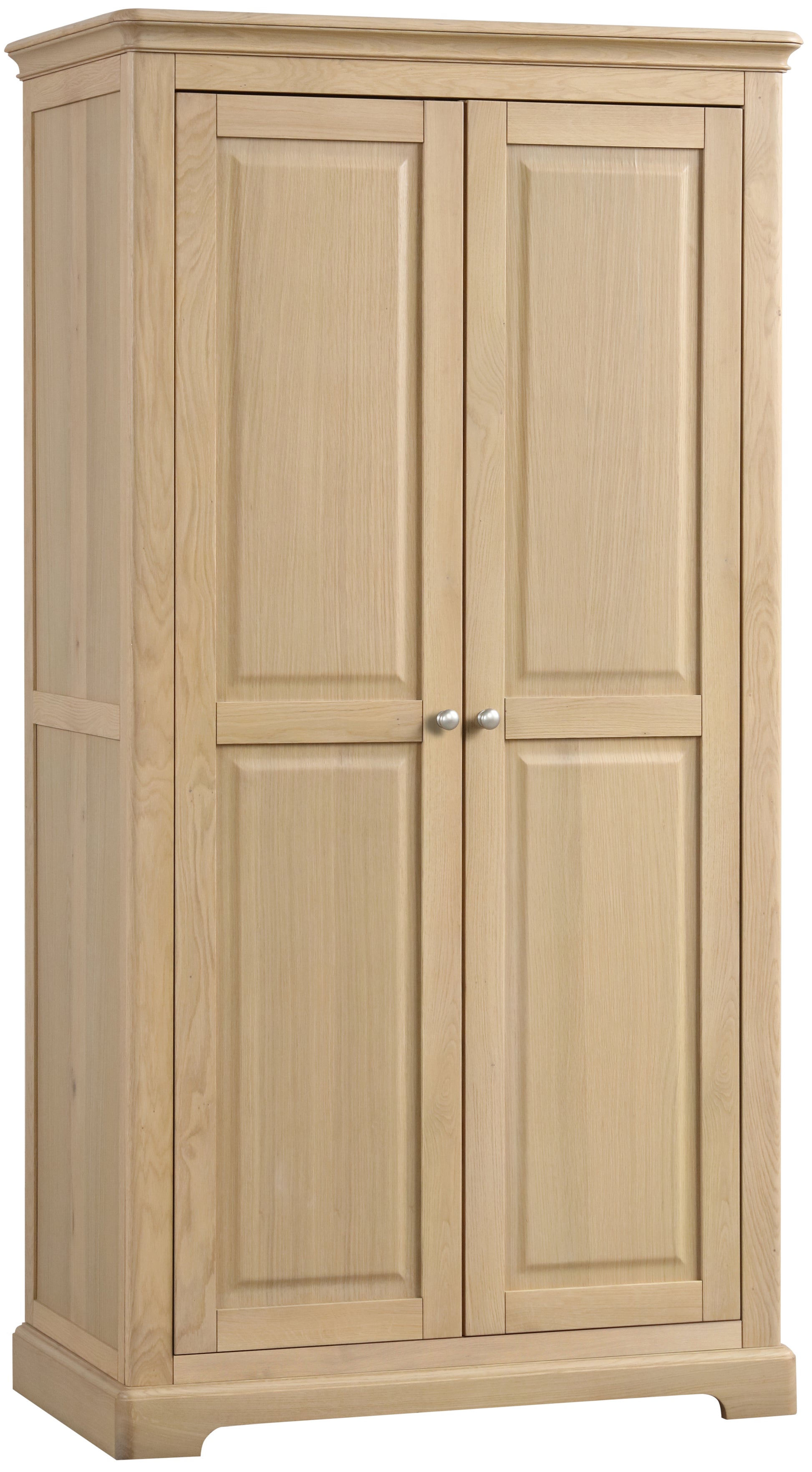 Stretton Oak All Hanging Double Wardrobe - Bridgnorth Furniture