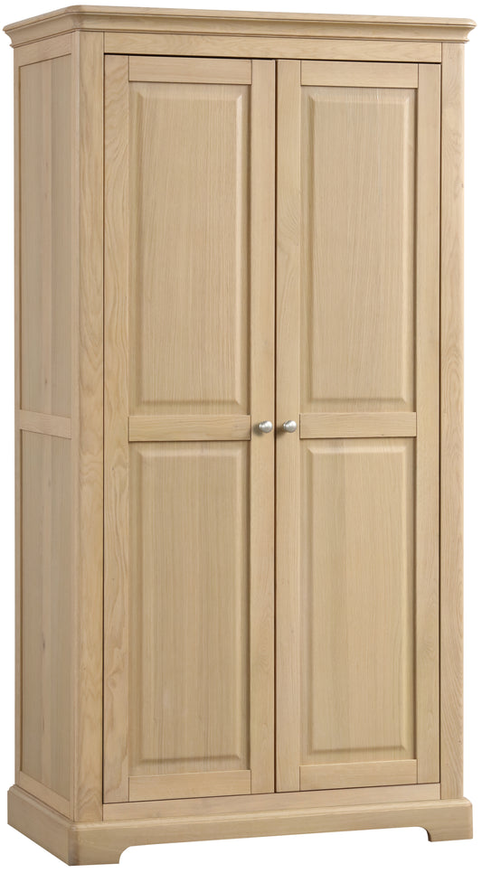 Stretton Oak All Hanging Double Wardrobe - Bridgnorth Furniture