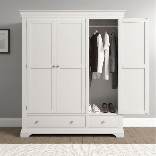 Asterley Triple Wardrobe with Drawer - Bridgnorth Furniture
