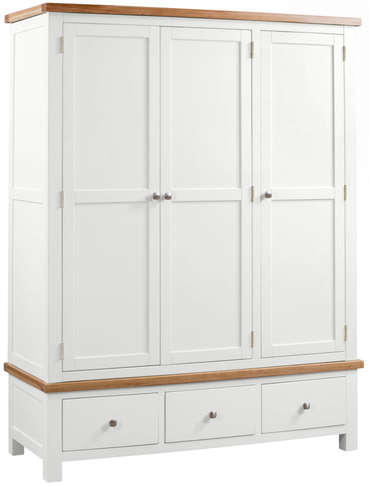 Drayton Painting Tripple Wardrobe - Bridgnorth Furniture