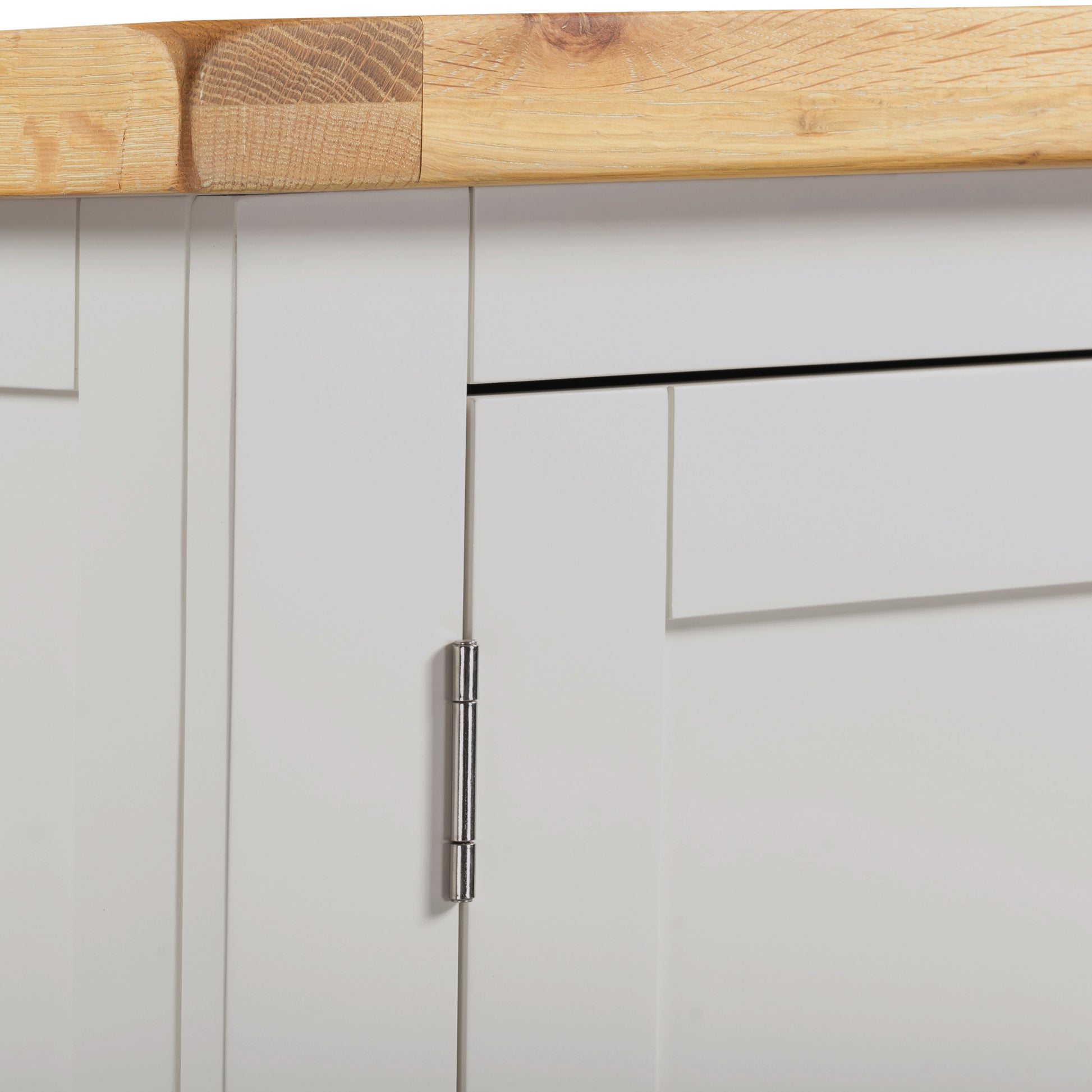 Highley Painted  Oak Double Wardrobe and Drawer - Bridgnorth Furniture