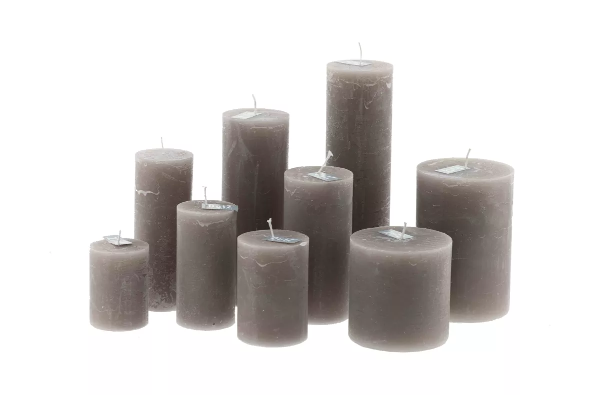 LUXURY RUSTIC CANDLE - LIGHTGREY - Bridgnorth Furniture