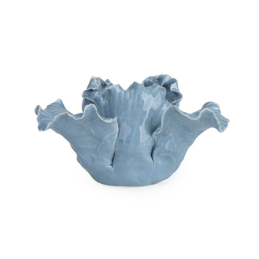 Flower Shaped Tealight Holder - Blue - Bridgnorth Furniture