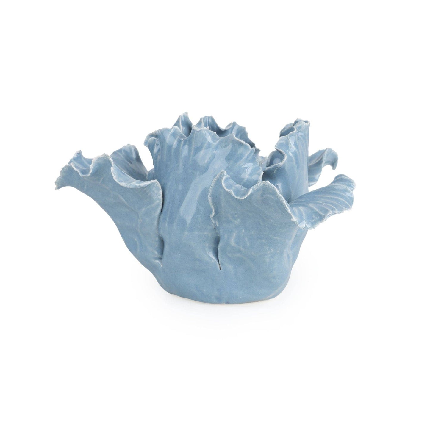 Flower Shaped Tealight Holder - Blue - Bridgnorth Furniture