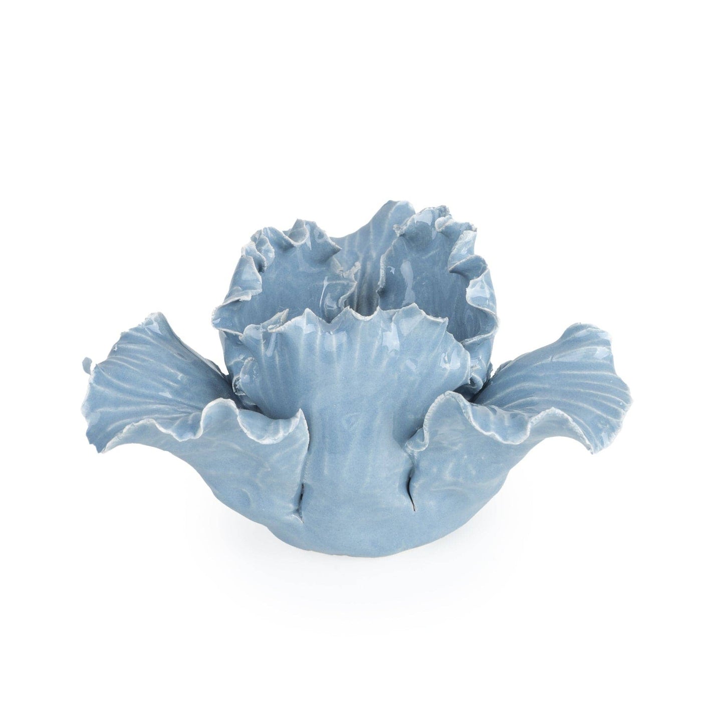 Flower Shaped Tealight Holder - Blue - Bridgnorth Furniture