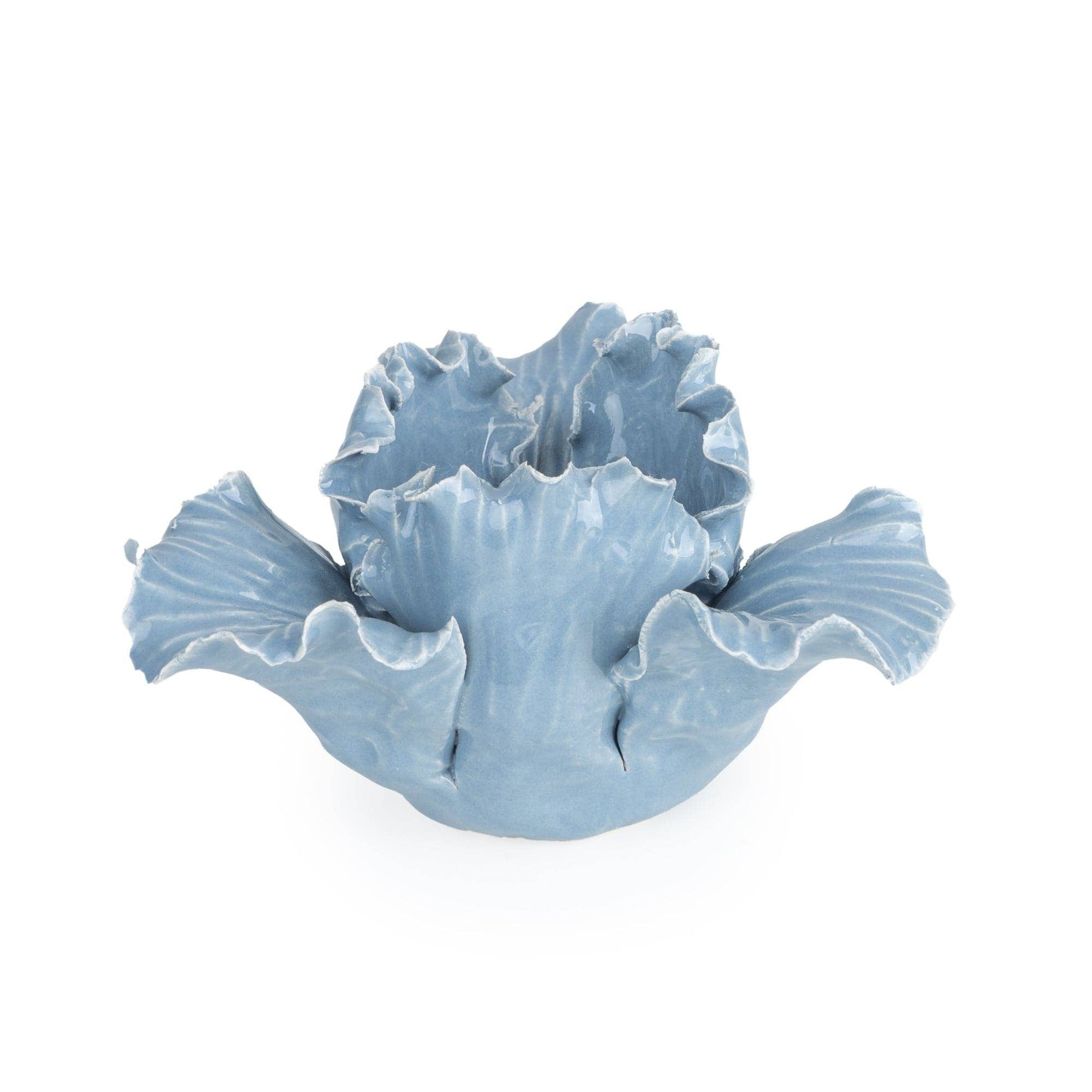 Flower Shaped Tealight Holder - Blue - Bridgnorth Furniture