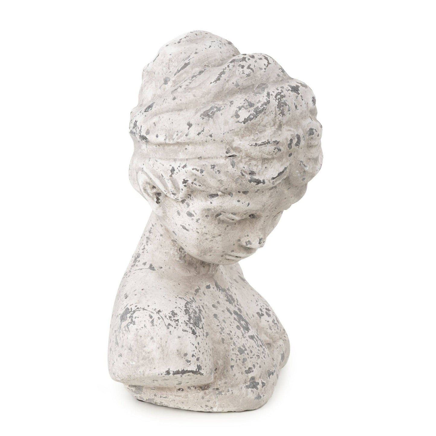 23.5cm Female Bust - Stone Effect 1PK - Bridgnorth Furniture