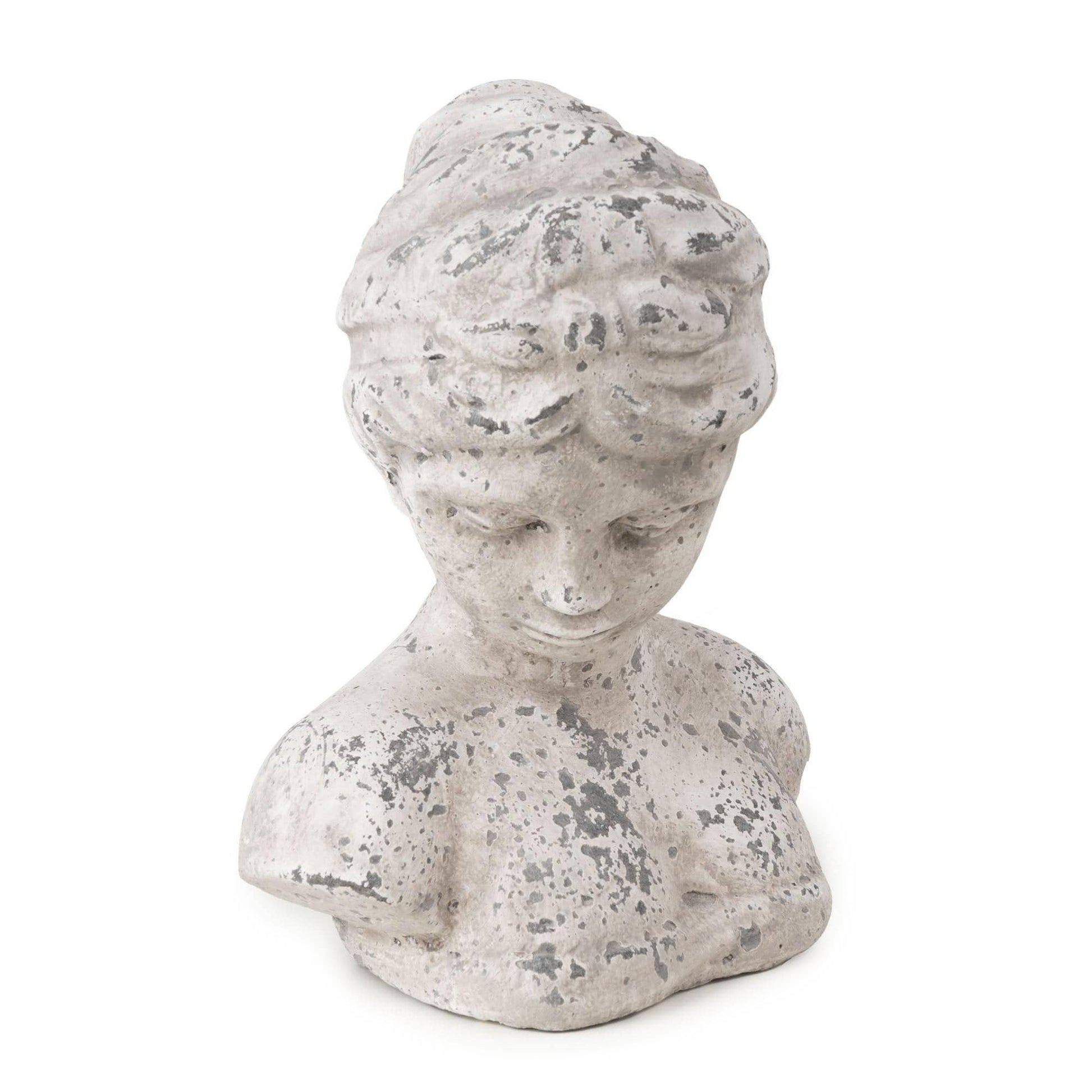 23.5cm Female Bust - Stone Effect 1PK - Bridgnorth Furniture