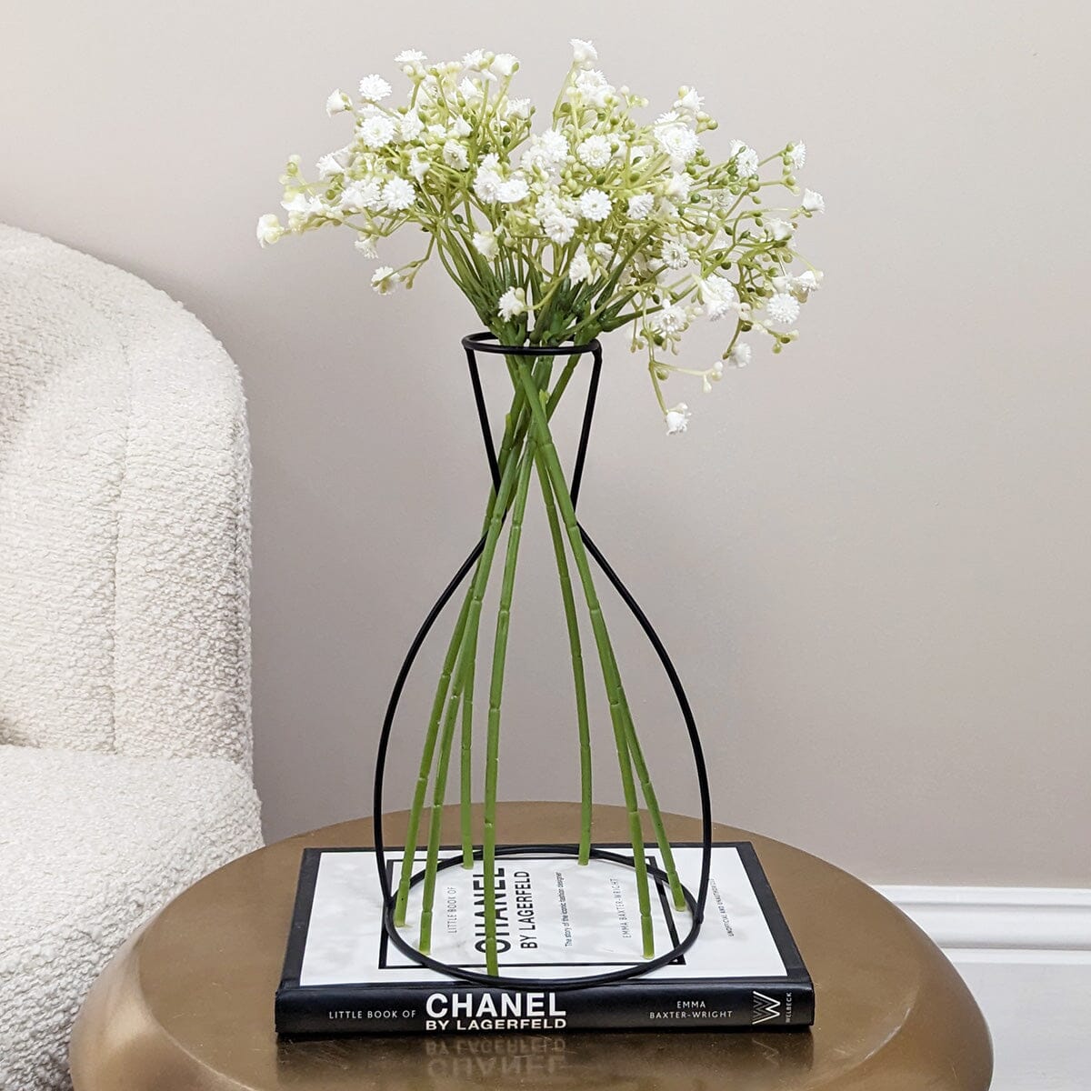 Contour Black Silhouette Wire Vase - Bridgnorth Furniture