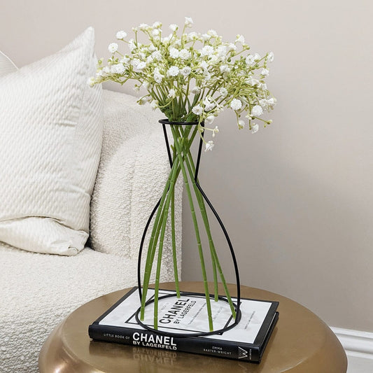 Contour Black Silhouette Wire Vase - Bridgnorth Furniture