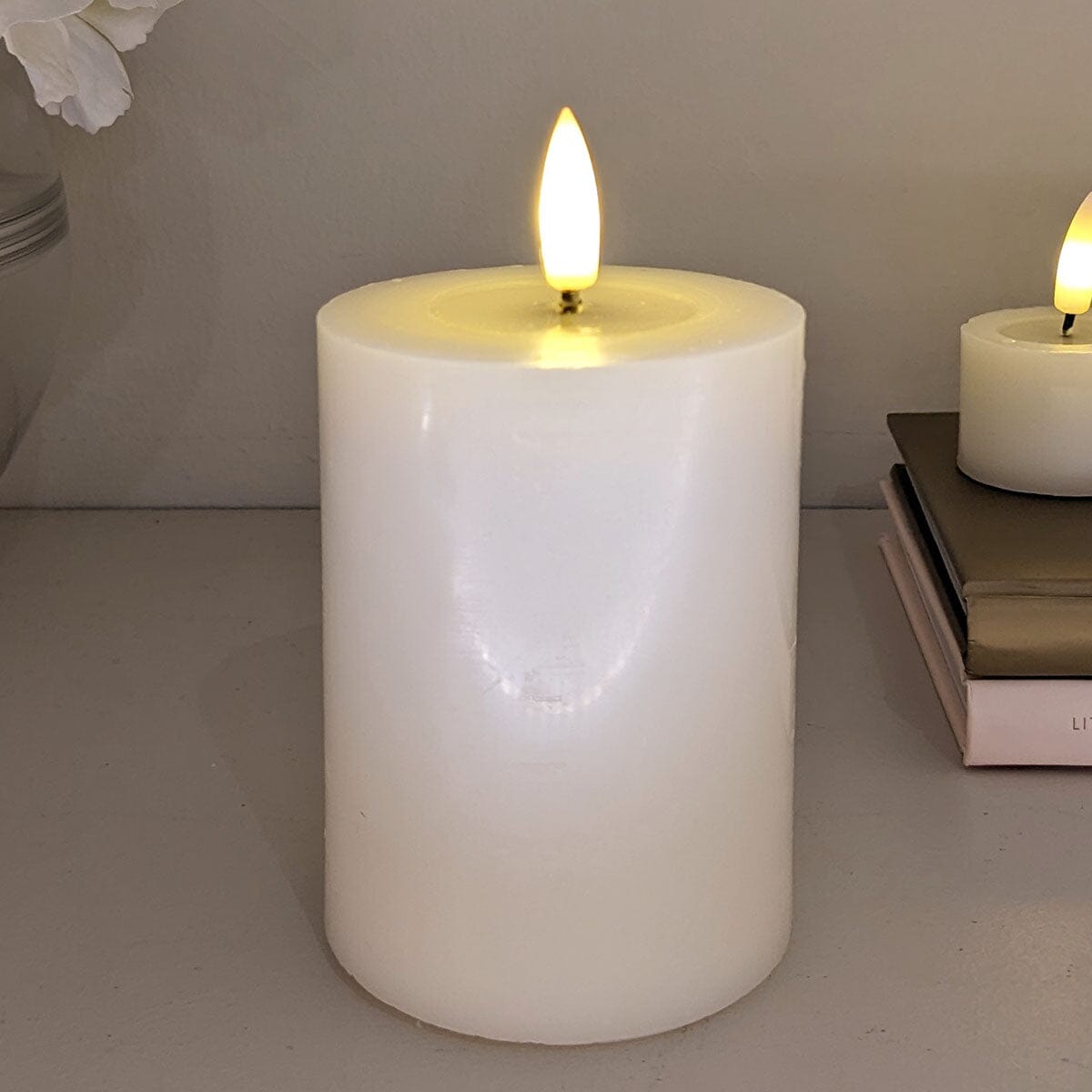 Cream Realistic LED Candle - 10cm - Bridgnorth Furniture