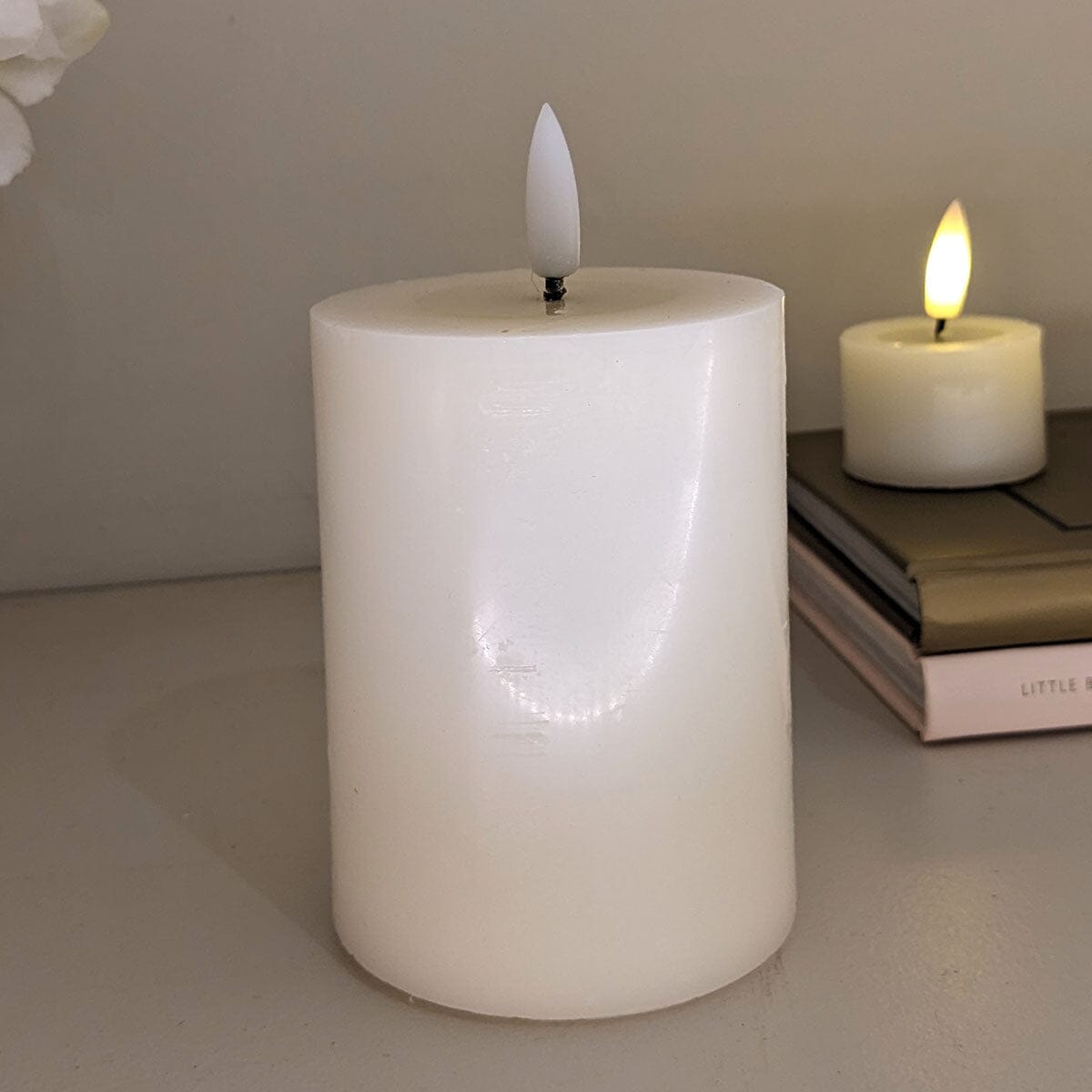 Cream Realistic LED Candle - 10cm - Bridgnorth Furniture