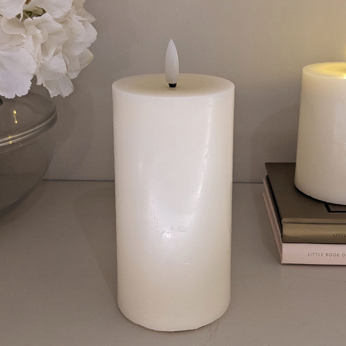 Cream Realistic LED Candle - 15cm - Bridgnorth Furniture