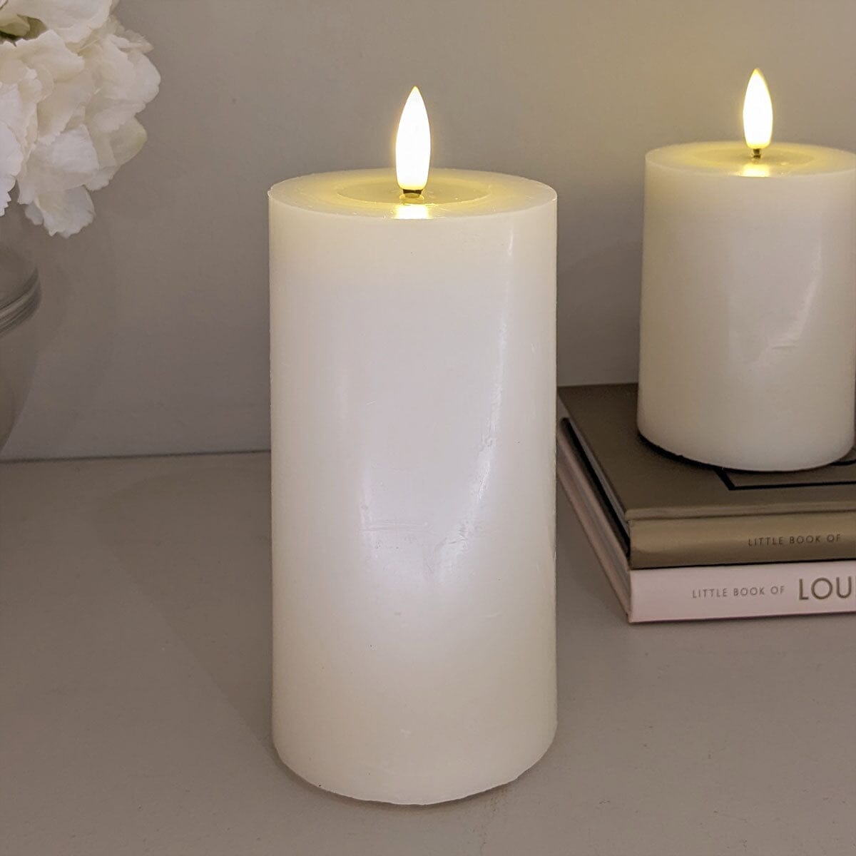 Cream Realistic LED Candle - 15cm - Bridgnorth Furniture