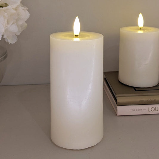 Cream Realistic LED Candle - 15cm - Bridgnorth Furniture