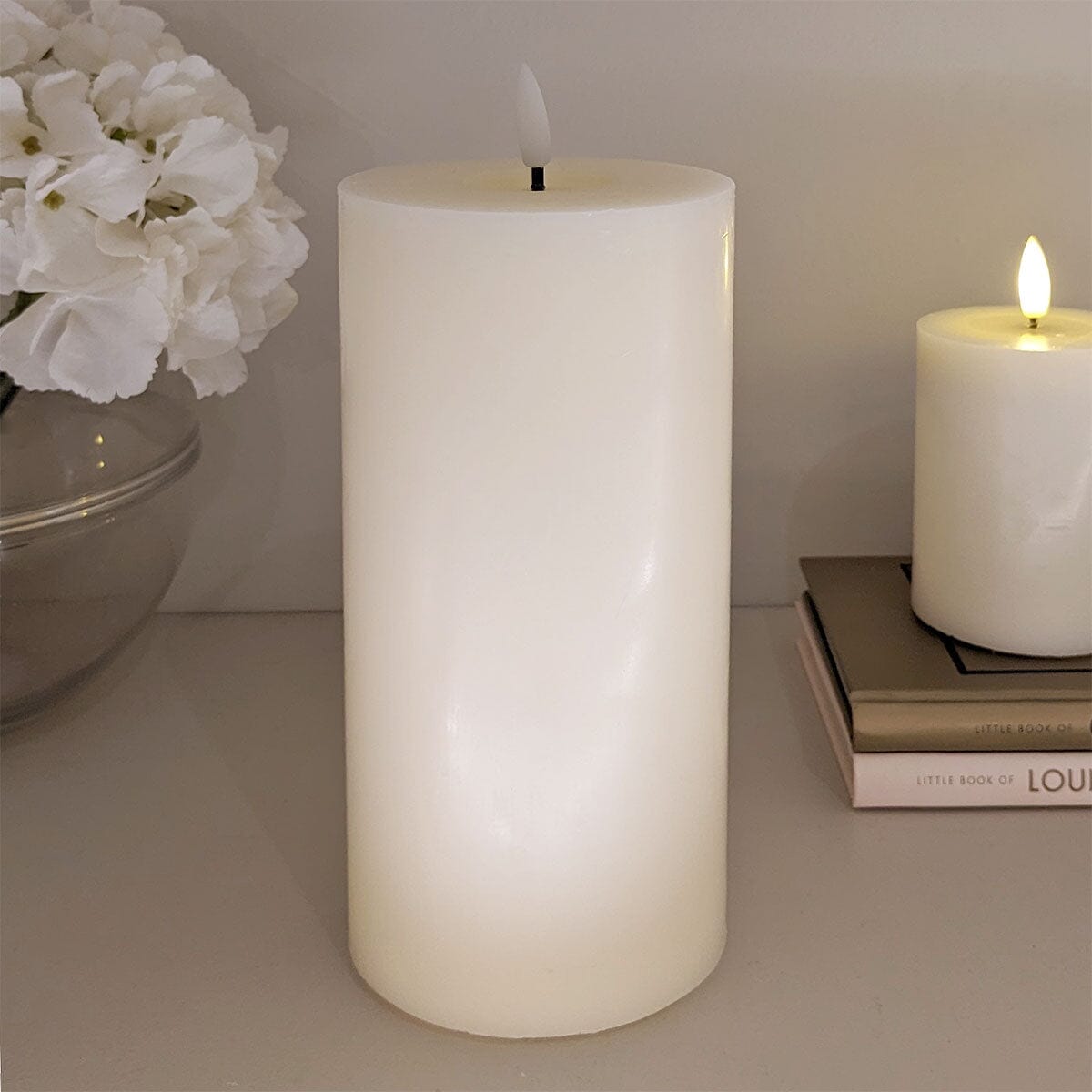 Cream Realistic LED Candle - 20cm - Bridgnorth Furniture