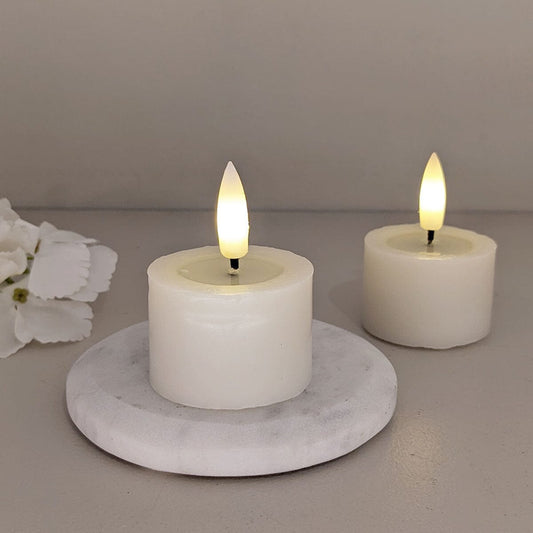 Cream Realistic LED Tealights - Set of 2 - Bridgnorth Furniture