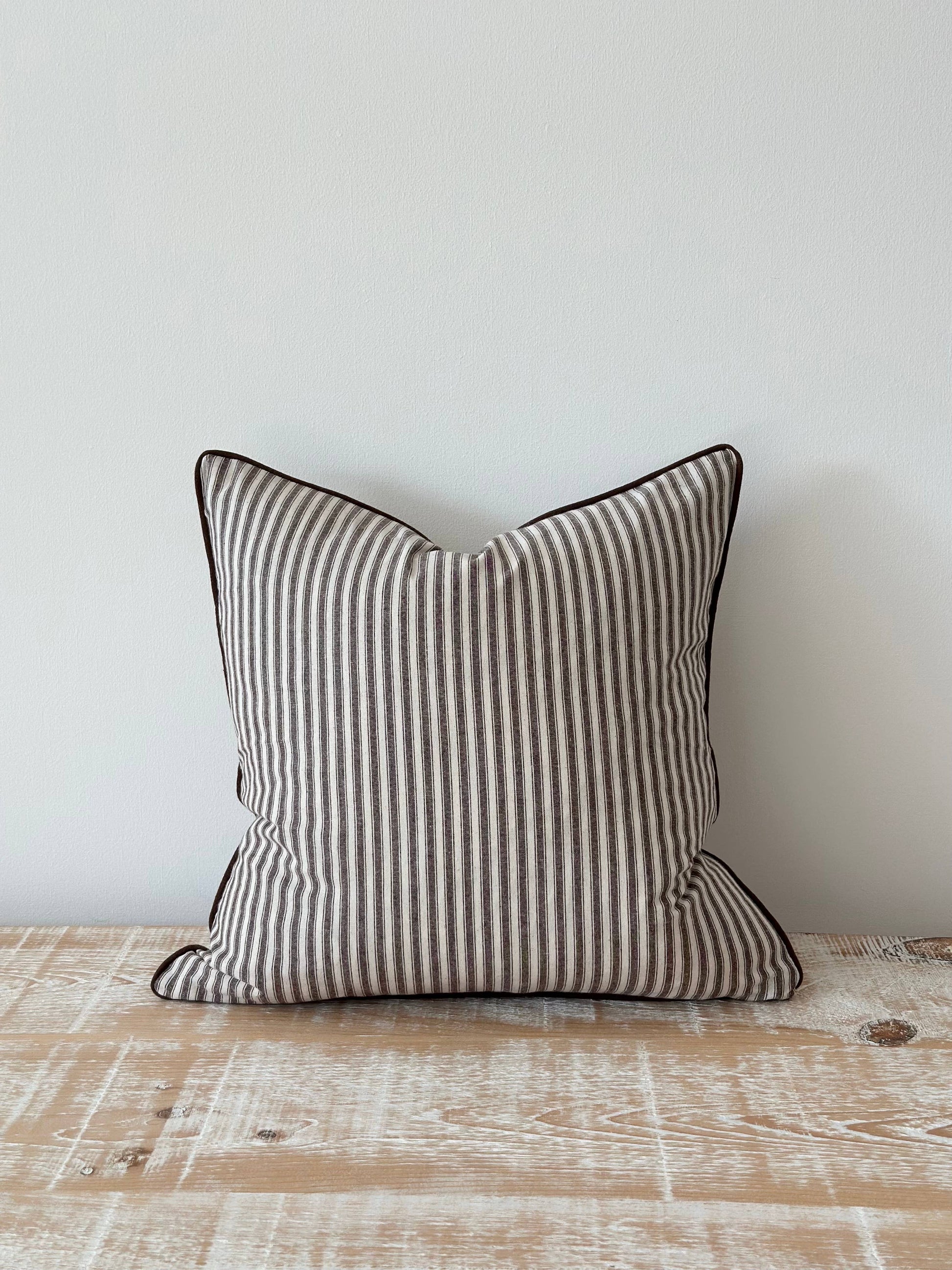 Florence Dark Brown Stripe - 45x45 cm - Bridgnorth Furniture